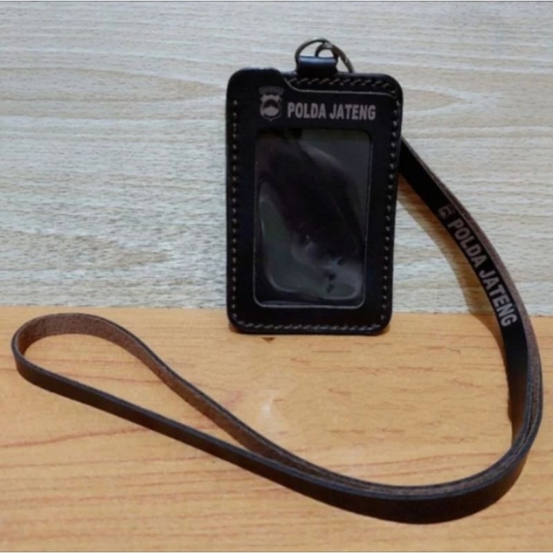 

HOLDER KALUNG ID CARD LOGO P0LDA JATENG COKLAT BEST QUALITY PREMIUM