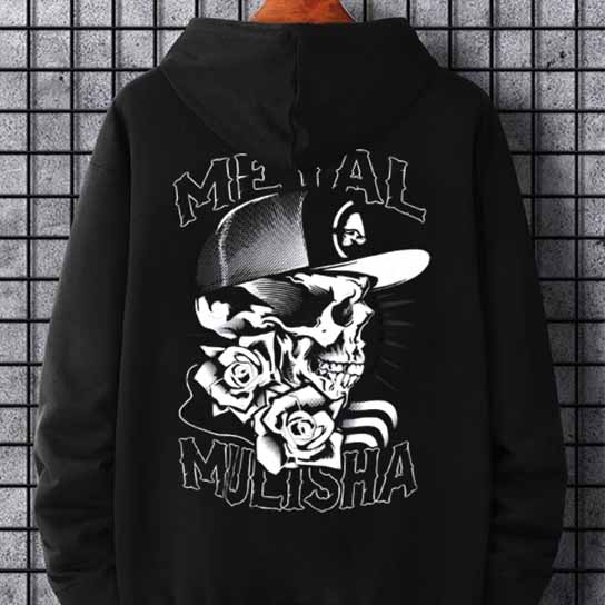 Jaket Hoodie Metal Mulisha Bahan Cotton Fleece [Hoodie Jumper & Ritsleting]