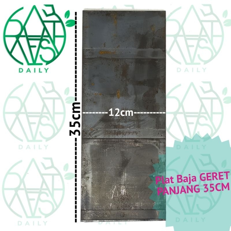 Plat Baja Patah GERET Lebar 12cm High Carbon