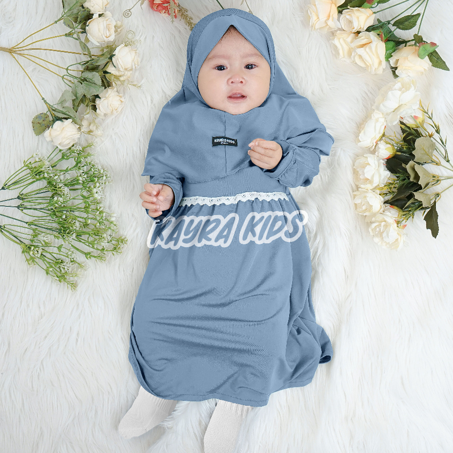 Gamis Bayi Perempuan 0-3 tahun Baju Anak Perempuan Setelan Anak Perempuan Set Gamis Bayi Perempuan G