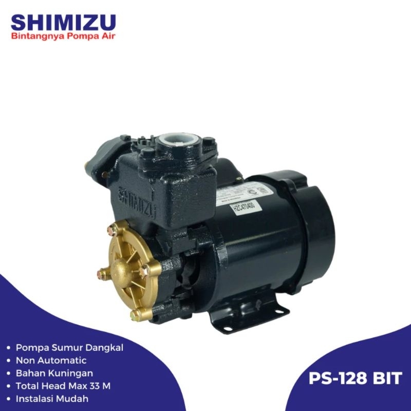 SHIMIZU PS-128 / Pompa Air / Pompa Air Shimizu / Penyedot Air / Pompa / Air / Shimizu