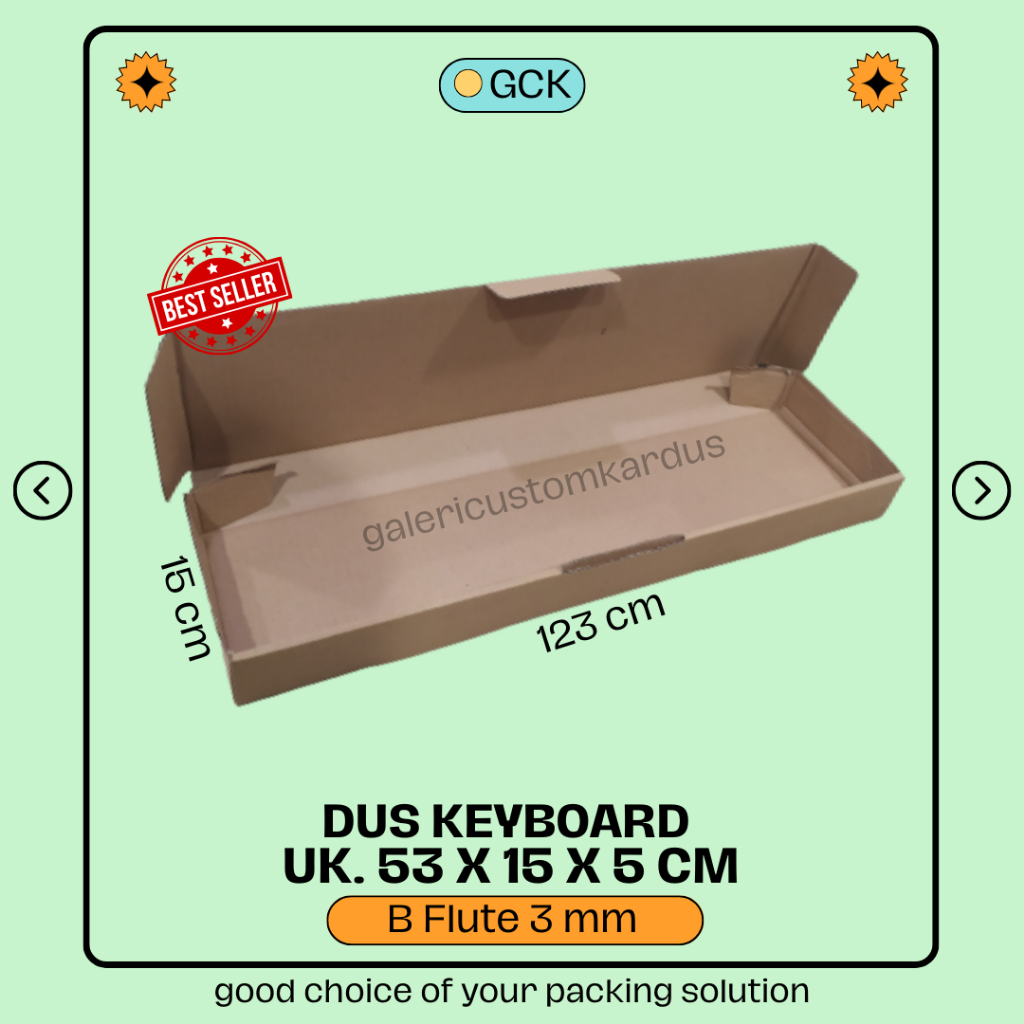 

(min. prder 10 pcs) Kardus Keyboard Dus Packing Pizza Gift Box Hampers 53x15x5 B F