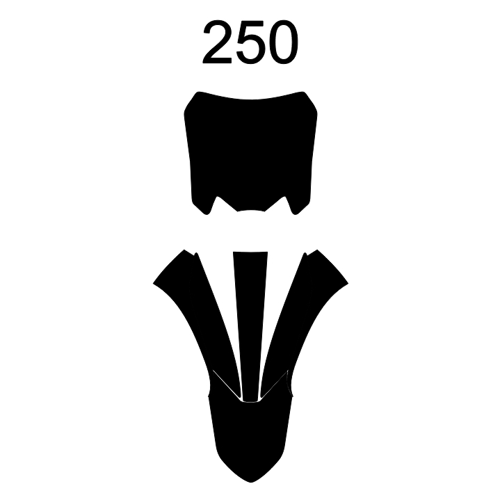 DECAL CUSTOM SPAKBOR DAN PAPAN CRF 250