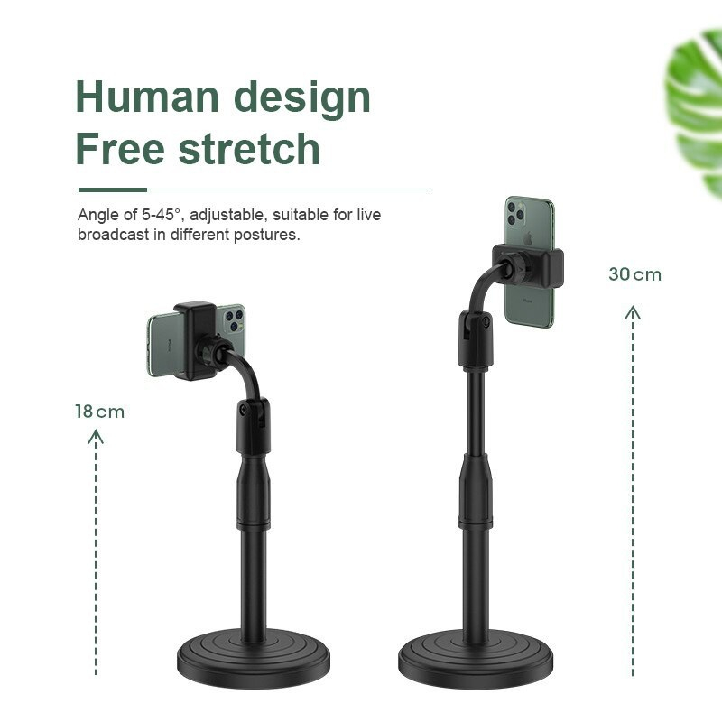 Phone Holder HP Tripod Handphone Standing Meja Penyangga Livestreaming Stand Tatakan Dudukan Tripot Adjustable Universal 360 Pro-5