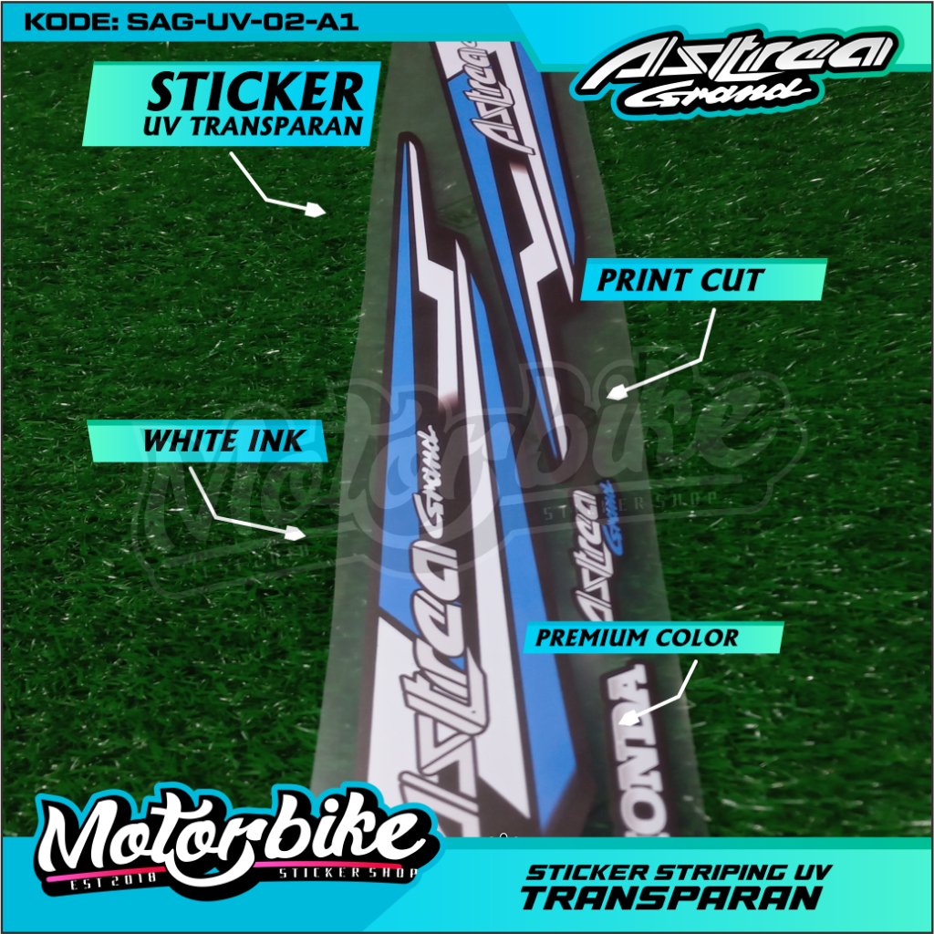 Sticker Striping Grand Astrea Transparan - Striping Transparan Astrea Grand List Bening