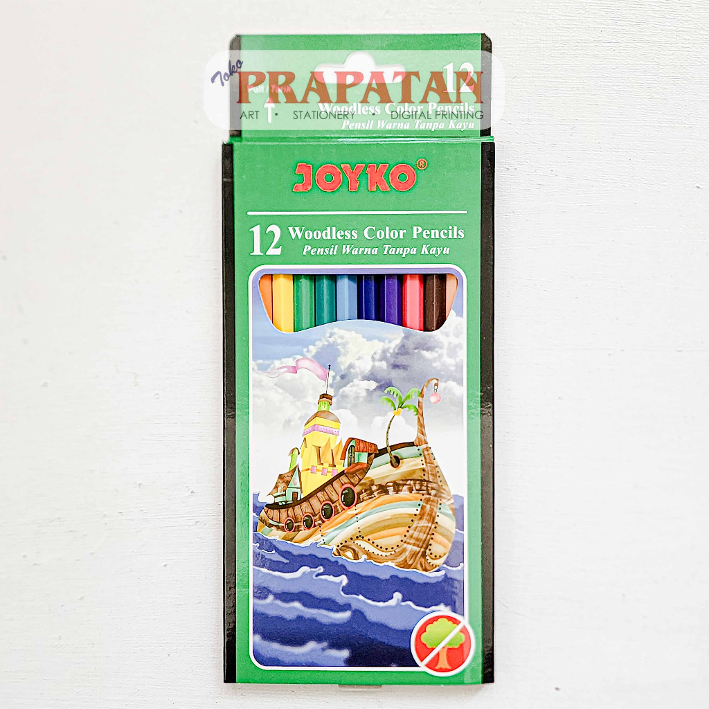 

Pensil Warna Joyko Tanpa Kayu | Woodless Color Pencil