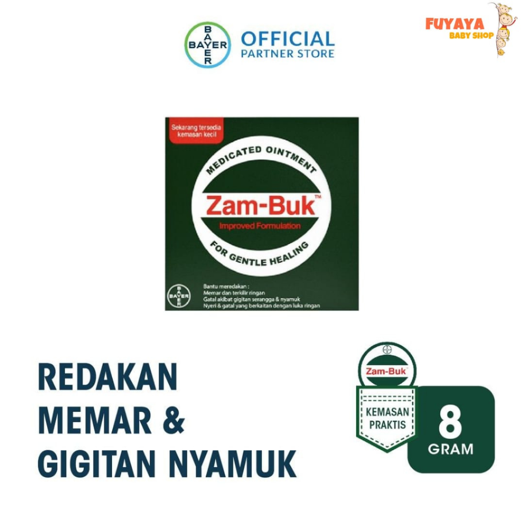 ZAM-BUK 8gr Obat Salep Redakan Memar & Gigitan Nyamuk / Zambuk Redakan Gatal Akibat Gigitan Nyamuk /