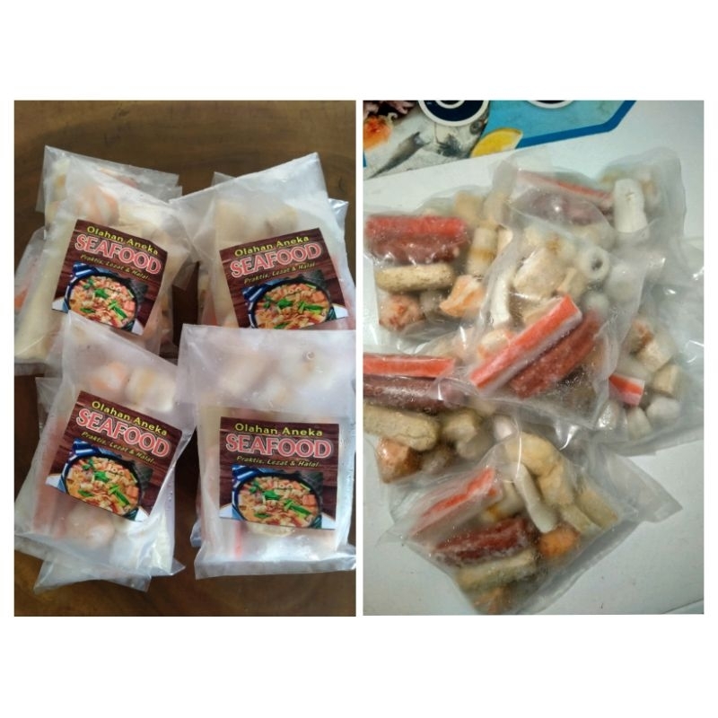 

Frozen Aneka Seafood Mix ±200gr MURAH