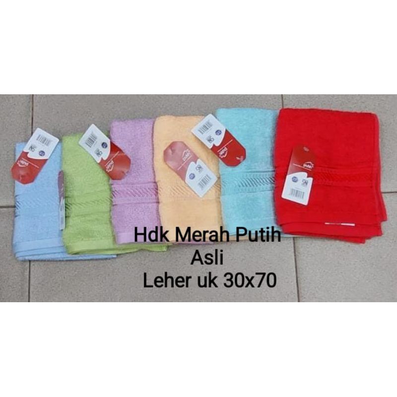 Handuk merah putih 30x70