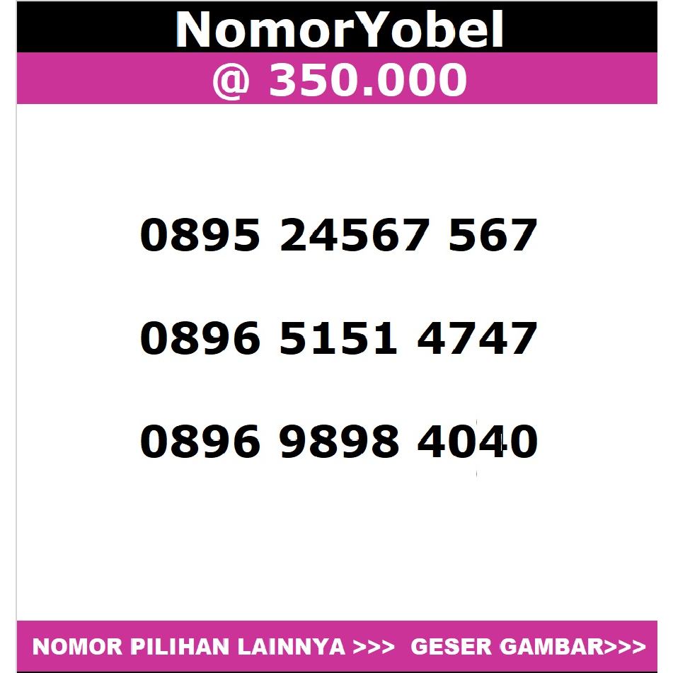 nomor nomor cantik three