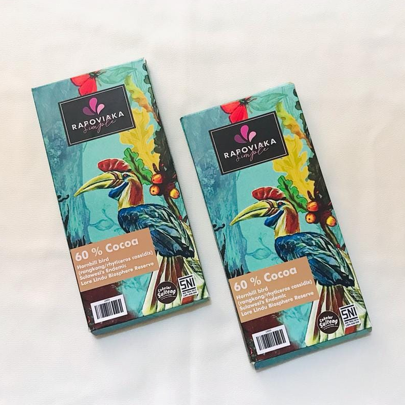 

Rapoviaka Simple Cokelat 60 gram Varian Cashew