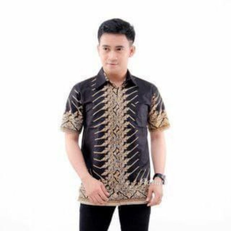 Kemeja Batik dewasa lengan pendek