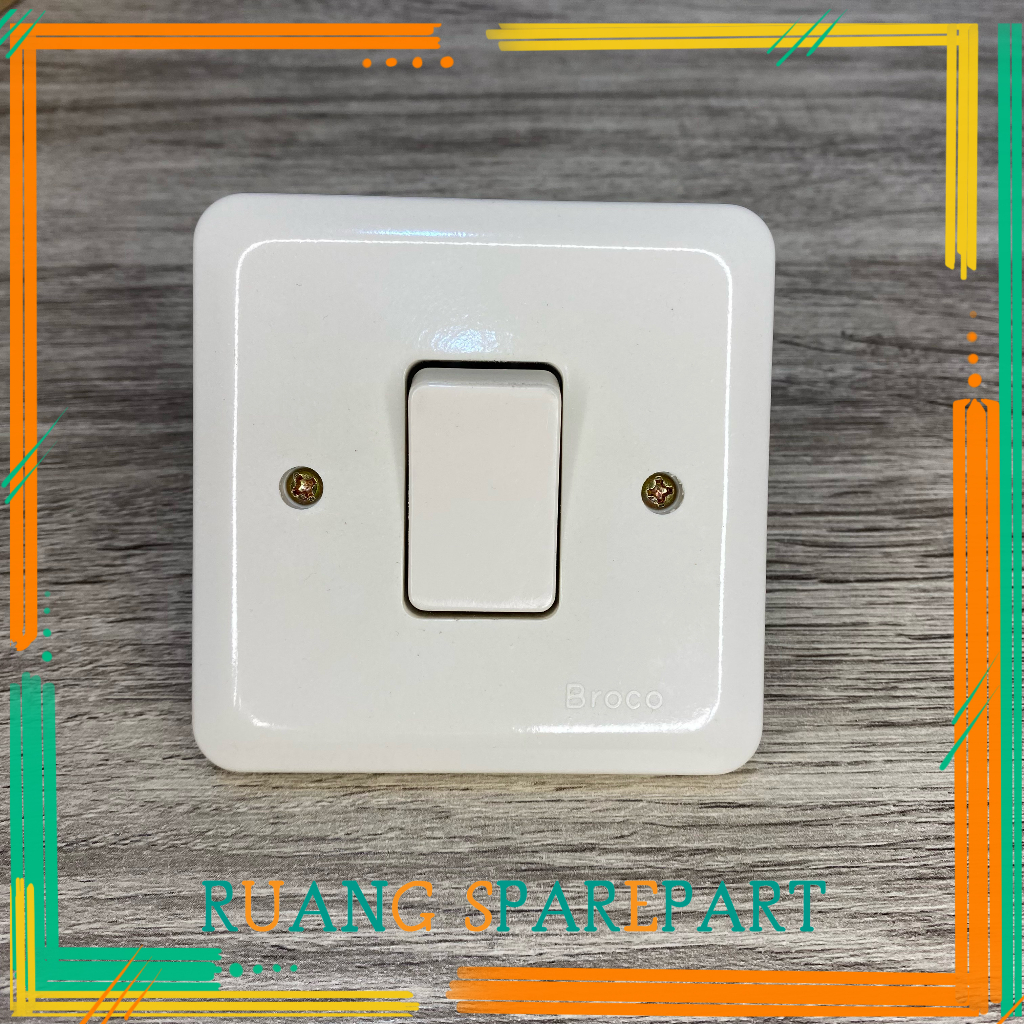Saklar Engkle Newgee Broco Saklar Broco Tunggal Saklar Tunggal
