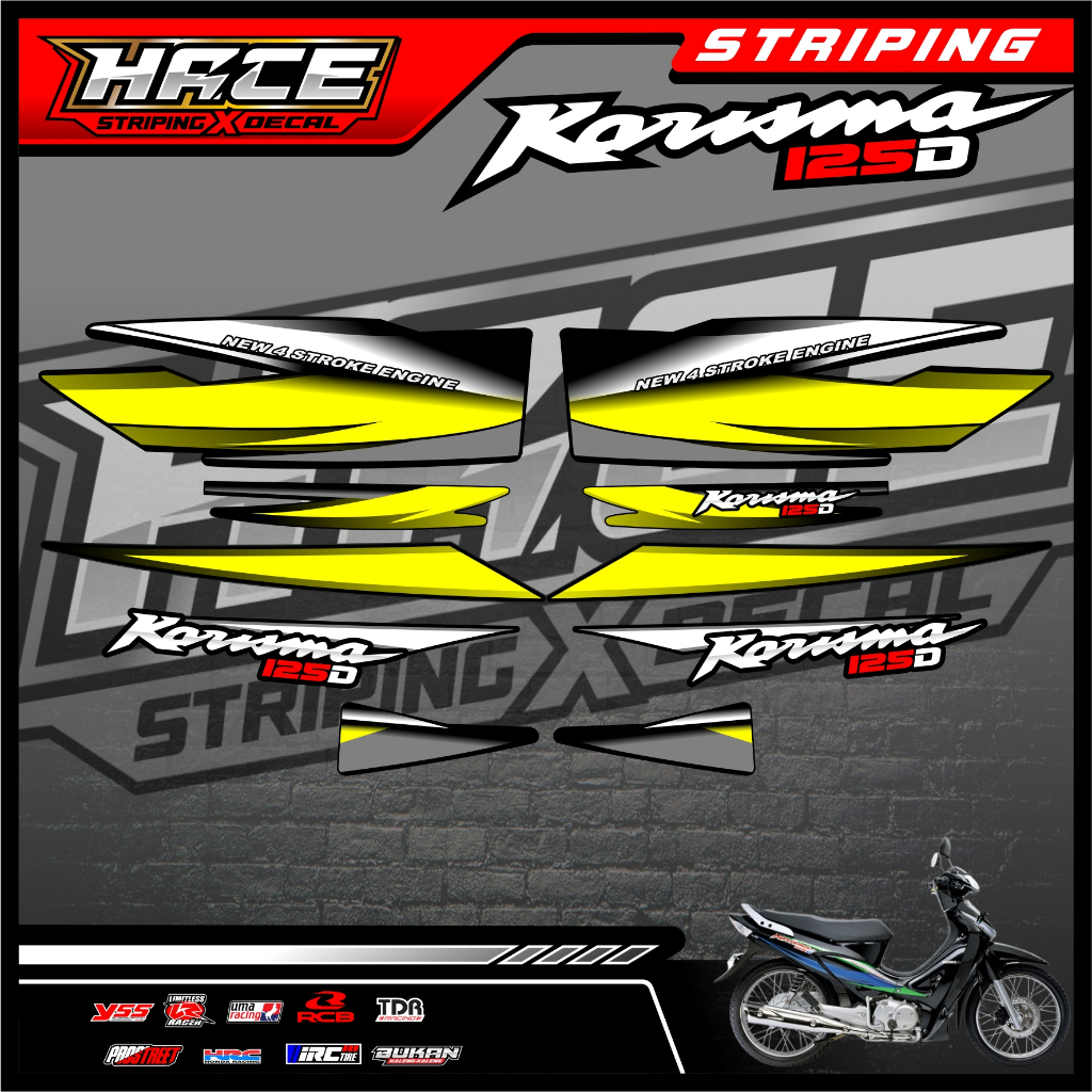 STICKER STRIPING KARISMA 125D - STRIPING KARISMA 125D PREMIUM 04