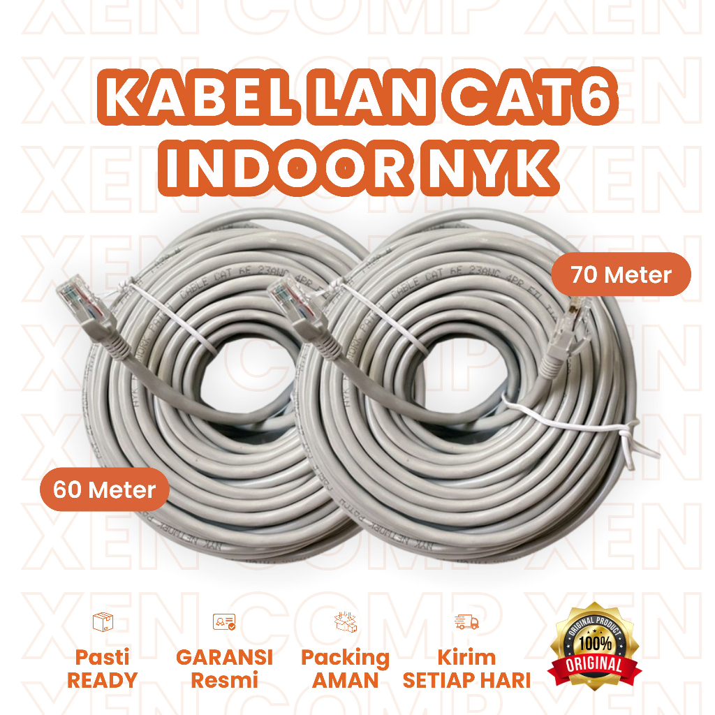 KABEL LAN UTP NYK CAT 6 60 METER / 70 METER  / kabel LAN utp cat6 Nyk 60m / 70m