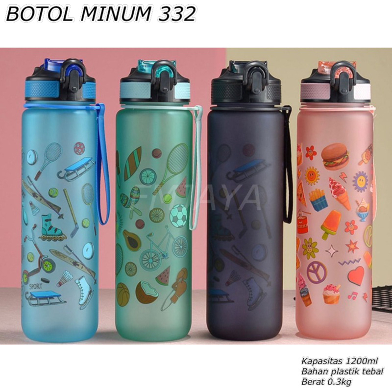 BOTOL MINUM 332 || BOTOL MINUM DEWASA || BOTOL MINUM 1.2L