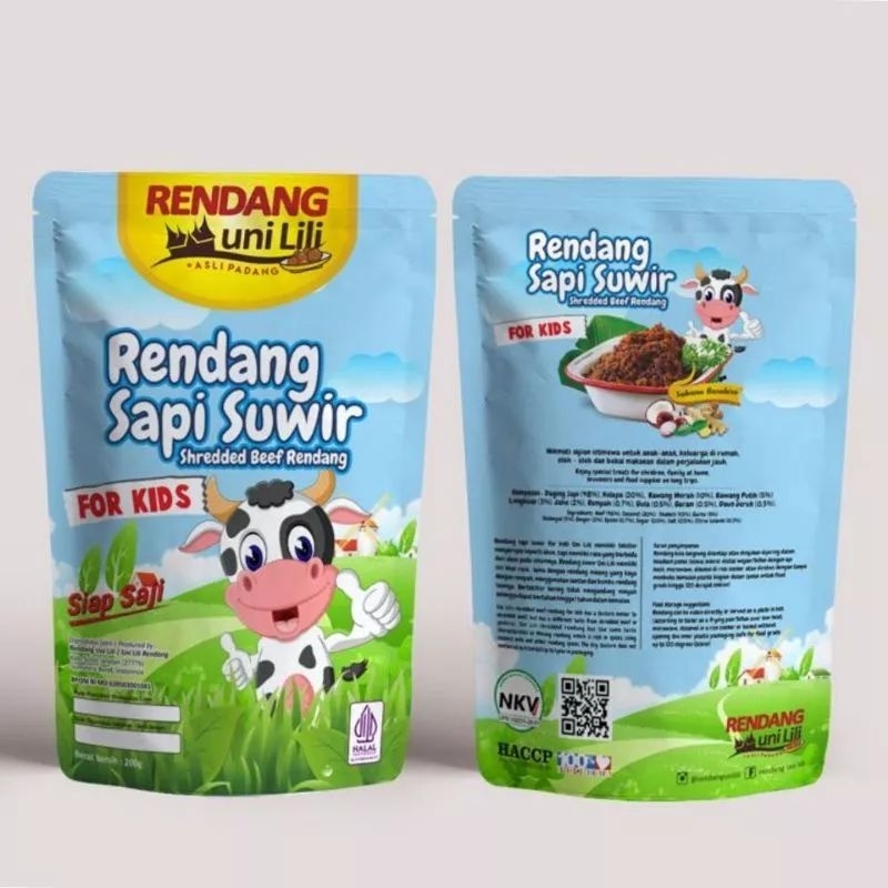 

RENDANG SAPI SUWIR FOR KIDS (TIDAK PEDAS) by Rendang Uni Lili isi 100 gr