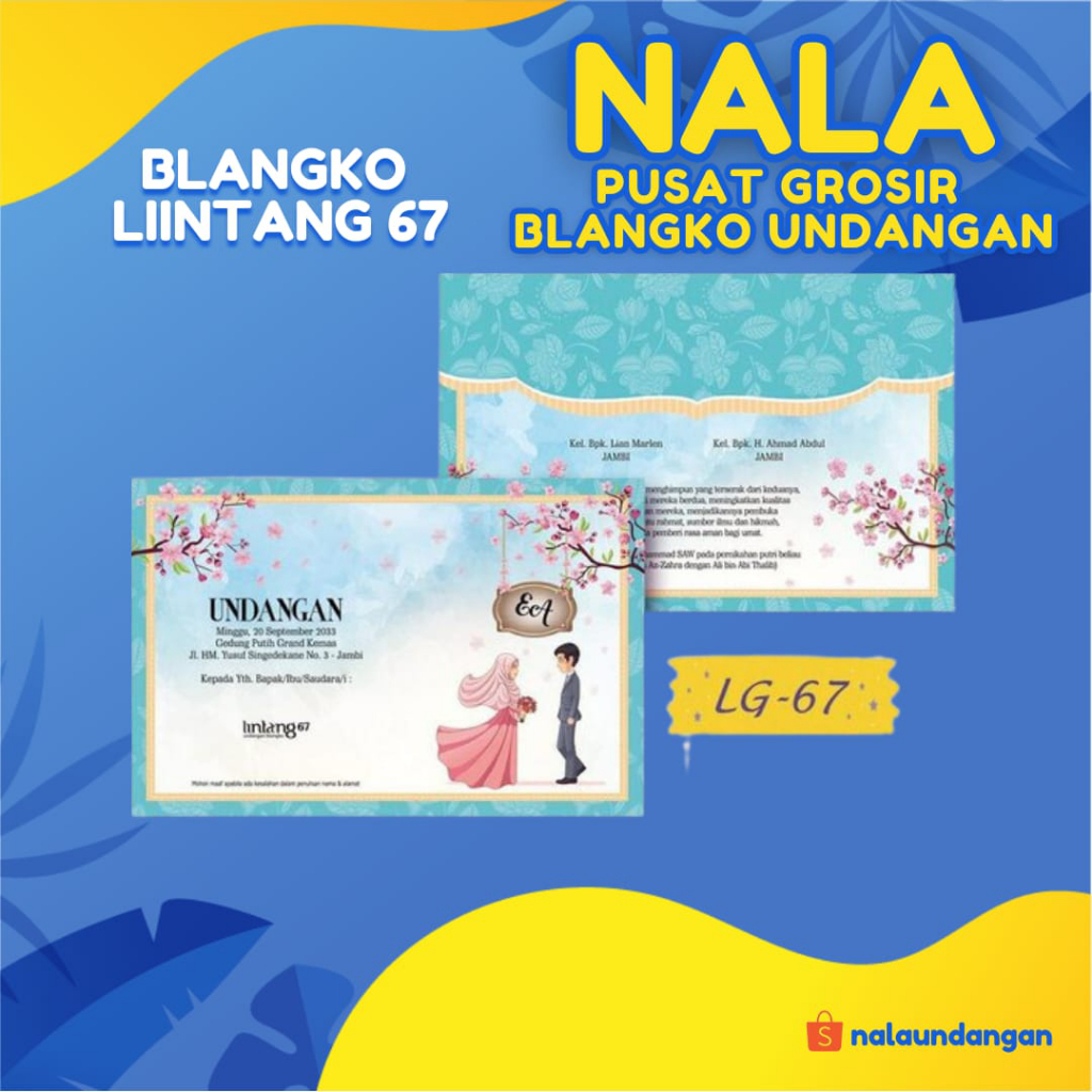 Pusat Grosir | Blangko Undangan Lintang 67 | NalaUndangan