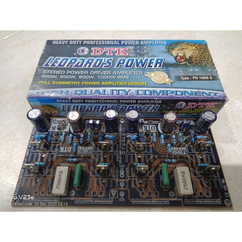 DTK Leopard Stereo Power Driver Amplifier PD 1000 S
