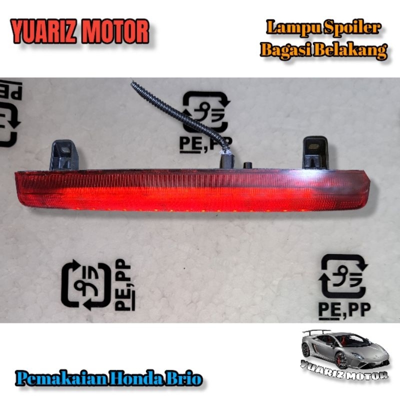 Lampu LED spoiler blakang Honda alniew Mobilio/Brio RS.//Lampu LED Spoiler Atas Honda All New Brio R