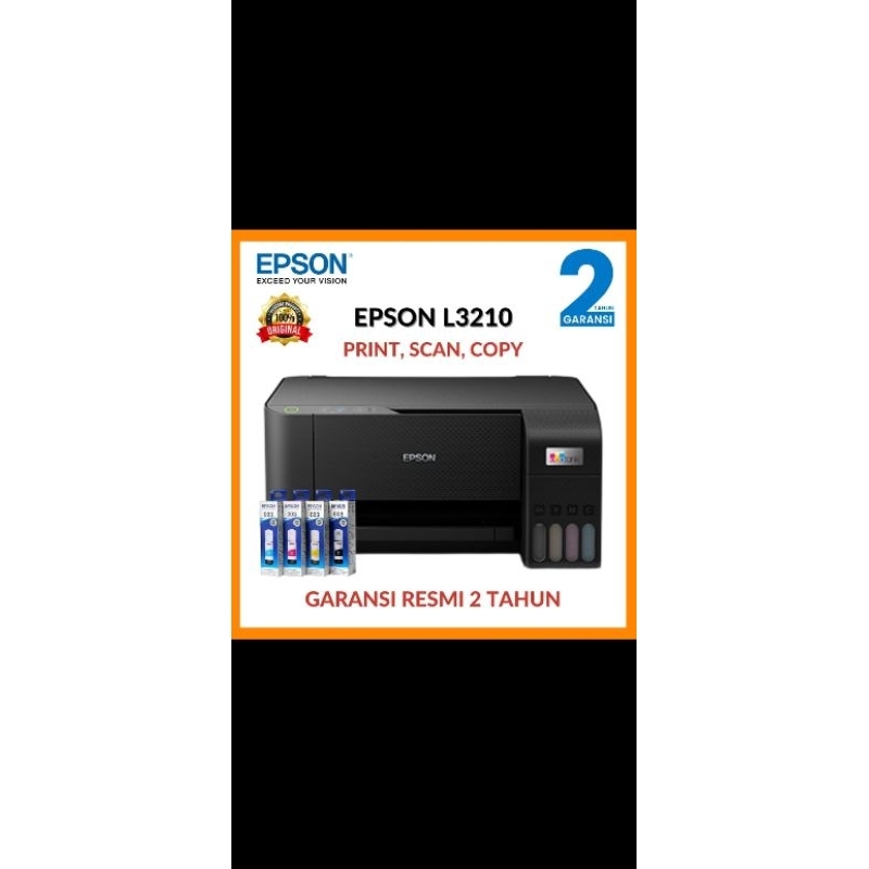 printer epson L3210 print scan copy tinta original
