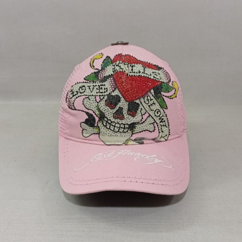 Topi Cap Trucker Ed Hardy Love Kills Slowly Second Original