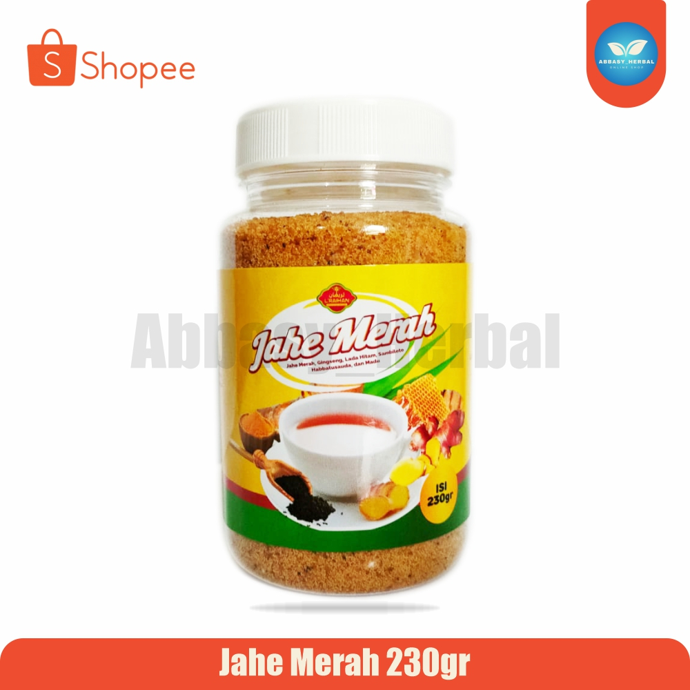 

Abbasy Herbal_Original Produk Jahe Merah + Ginseng + Kunyit + Temulawak + Habbatusauda + Madu L'Raihan +/- 235gr