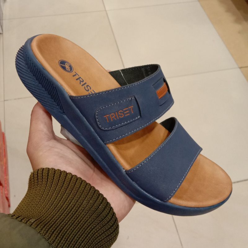 SANDAL FLAT WANITA TALI DUA BRAND TRISET SOL RABER KARET ANTI SLIP || SANDAL FLAT ORIGINAL TRISET