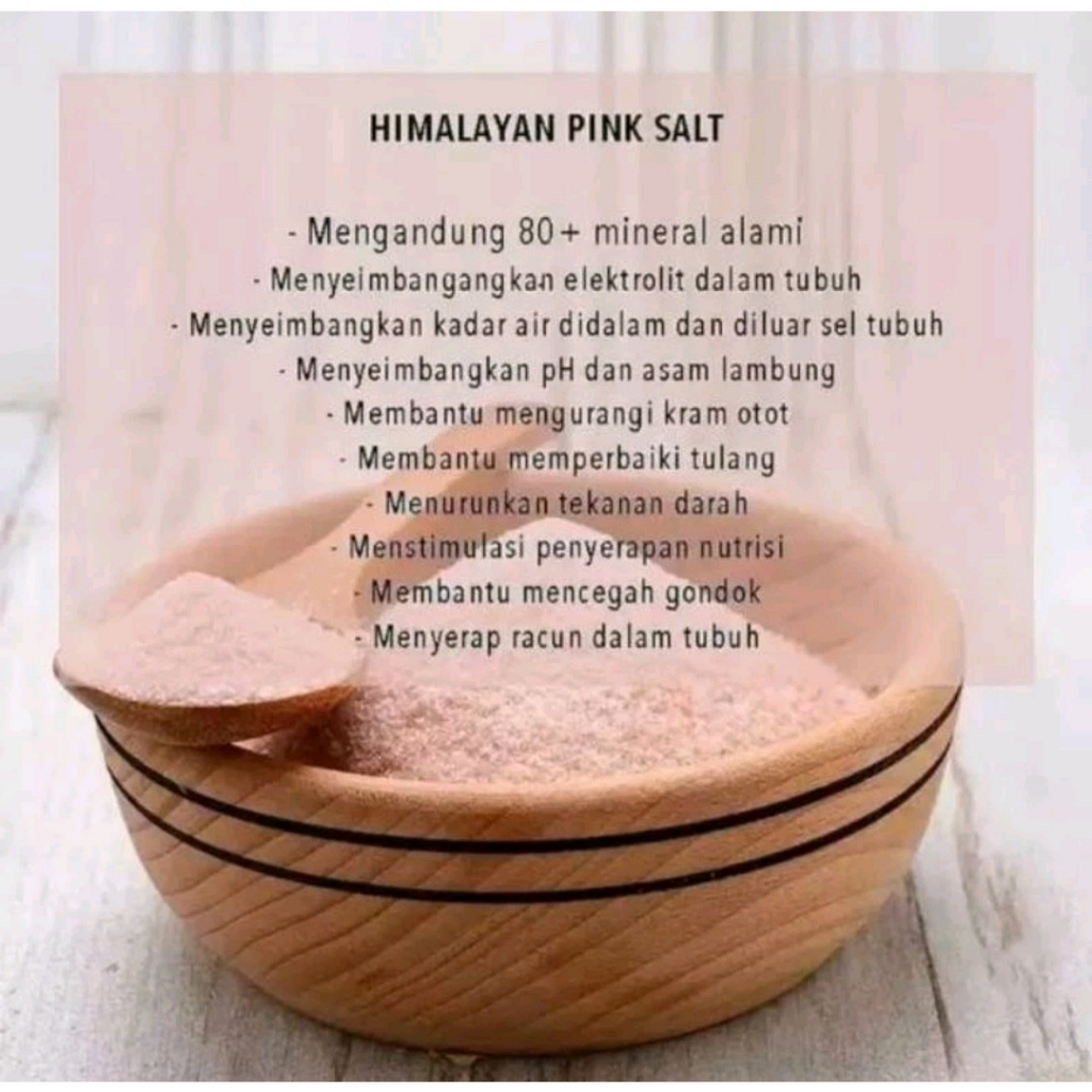 

Garam Pink Himalaya Kemasan 100 Gram