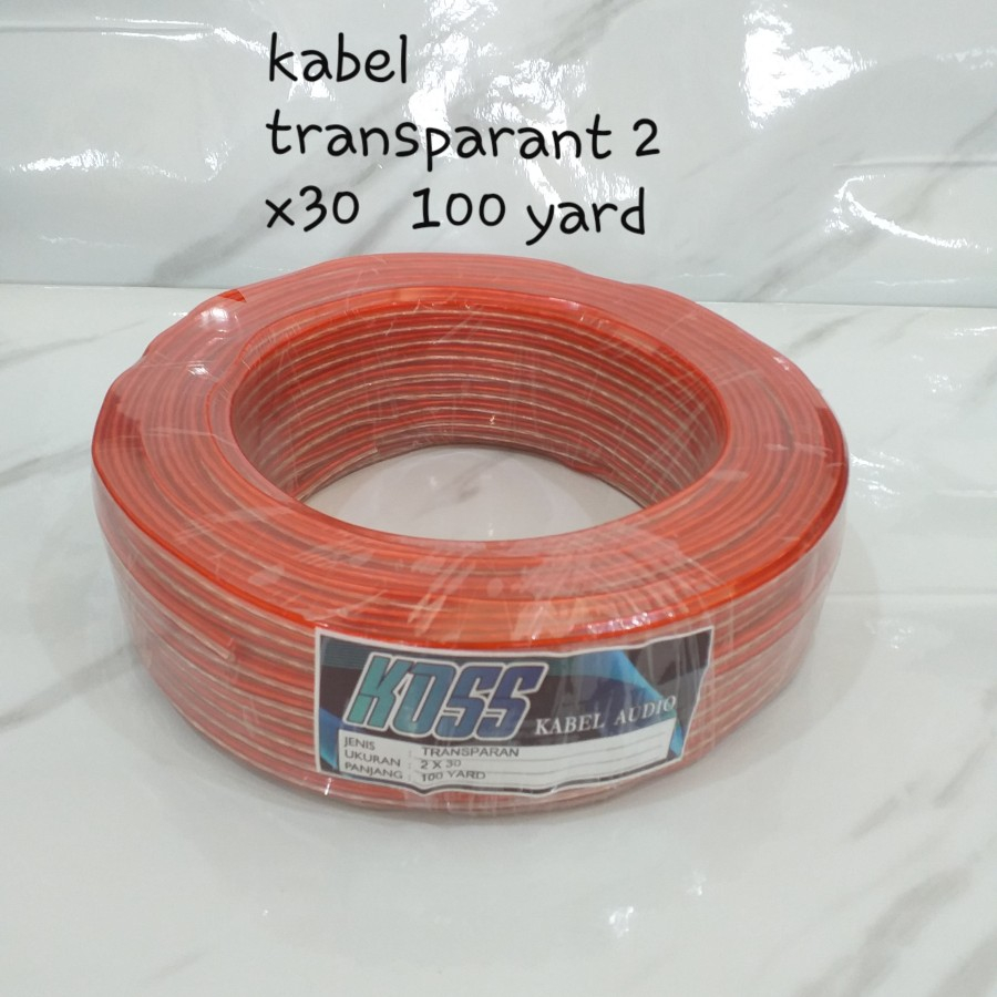 Kabel Listrik Transparan 2x30 Kabel Audio Kabel Serabut Per METER