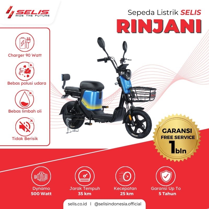 Sepeda listrik Selis tipe Rinjani