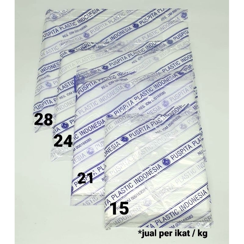 Kantong Plastik / Kantong Kresek / Tas Kresek / Tas Plastik / Tas Cica BENING TRANSPARAN KILOAN