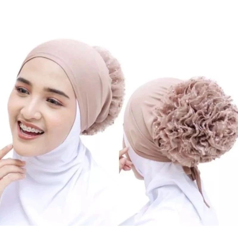 CIPUT CEPOL TURKI BUNGA BORKAT//INNER CEPOL TURKI PREMIUM//DALAMAN KERUDUNG