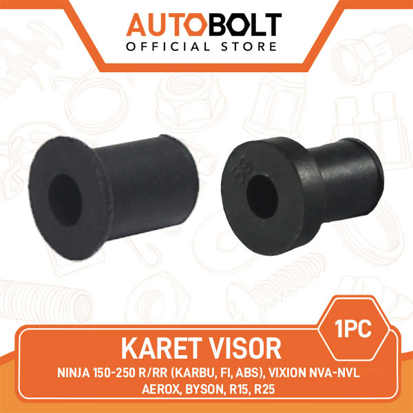 Karet Visor Tipis Tebal Ninja 150 250 R RR Karbu FI F1 ABS & Aerox & Byson & R15 & R25 & Vixion New 