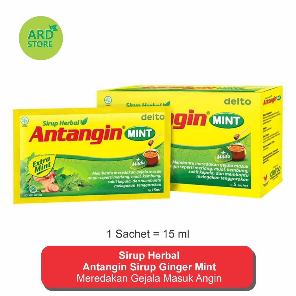 

Antangin Sirup Ginger Mint Sachet