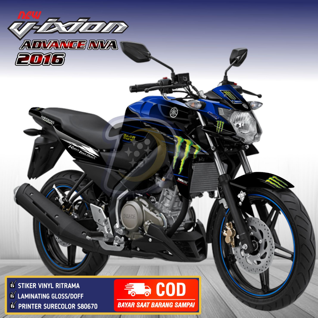 Decal Vixion Advance 2016 Striping Yamaha Vixion NVA Stiker Motor Vixion Advance ME
