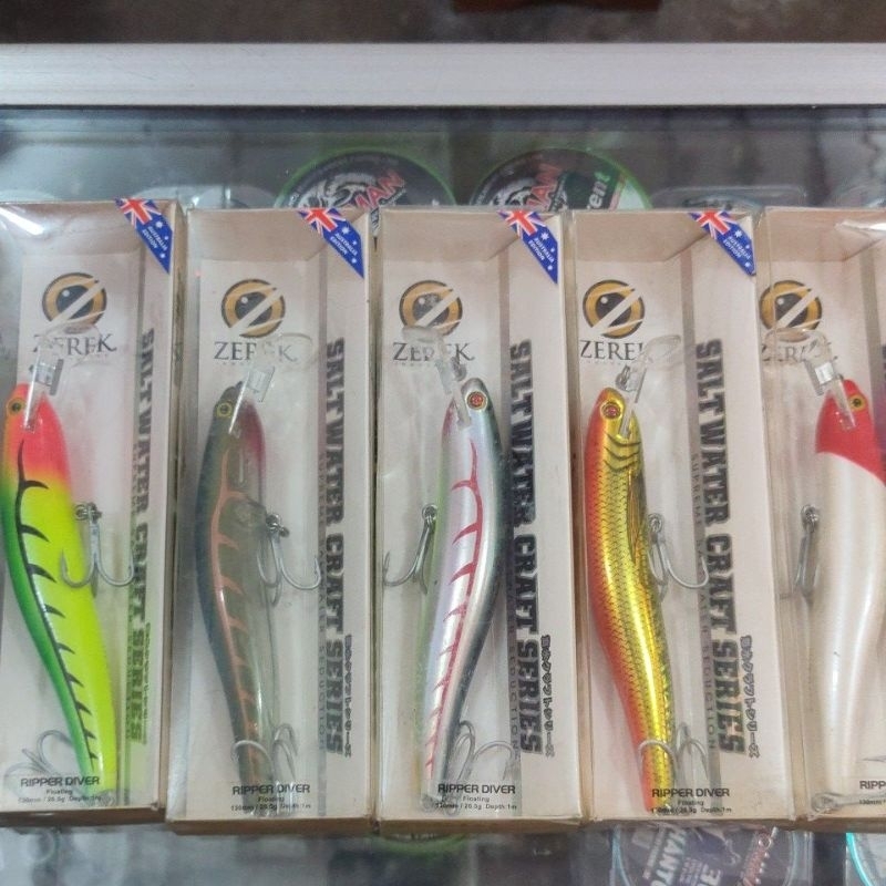 Umpan zerek ripper diver lidah tekuk 26.5gr 130mm