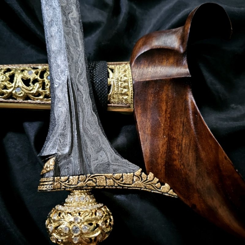 Keris Pasopati II Panji Wilis Kinatah Sepuh Emas pamo Pedringan Kebak Nginden Kawung