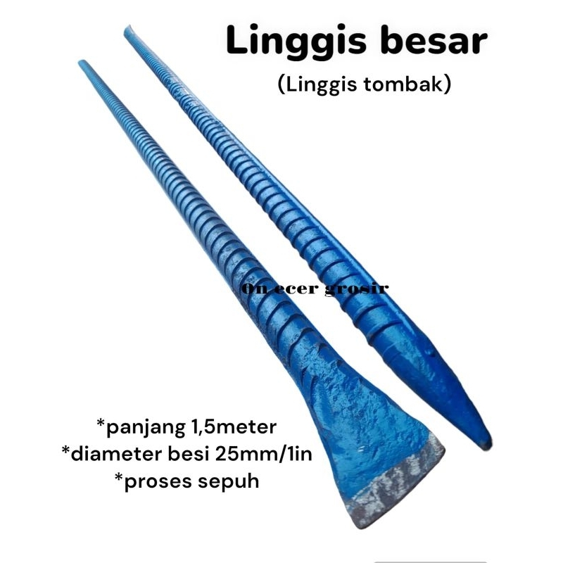 Linggis besar/linggis runcing panjang 1,5 meter
