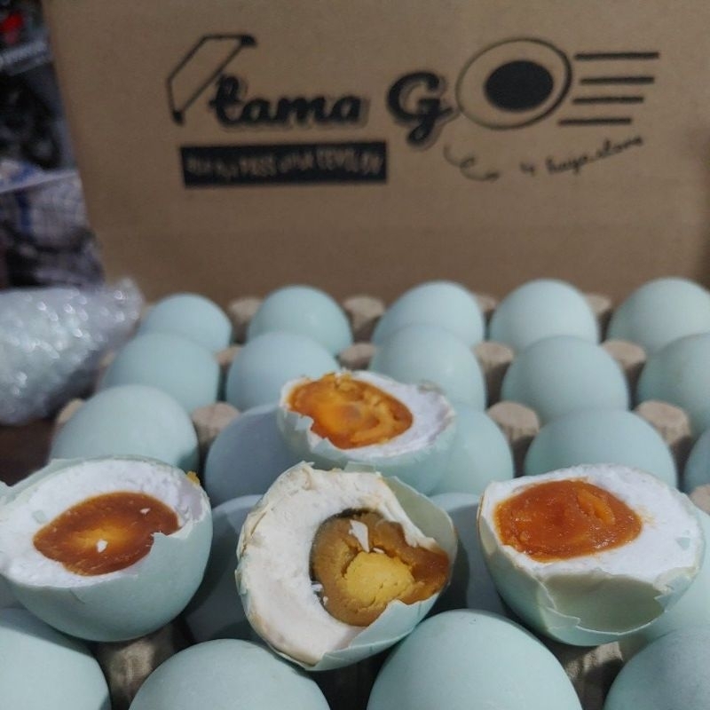 

TAMA GO telur asin tradisional bebek pangon, 10 pcs