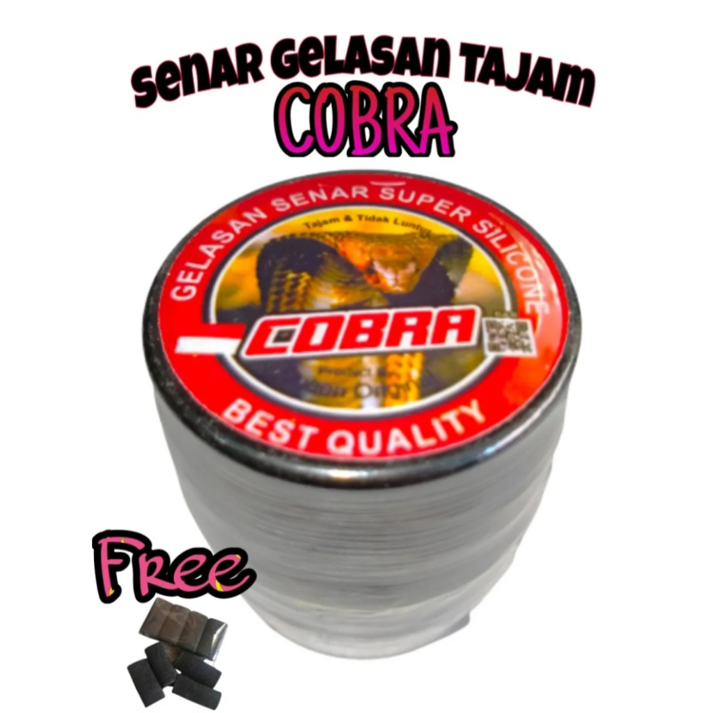 Benang Gelasan Layangan Tajam -COBRA- Senar Gelasan Super Tajam - Free Pelindung Jari - 2000 Yard