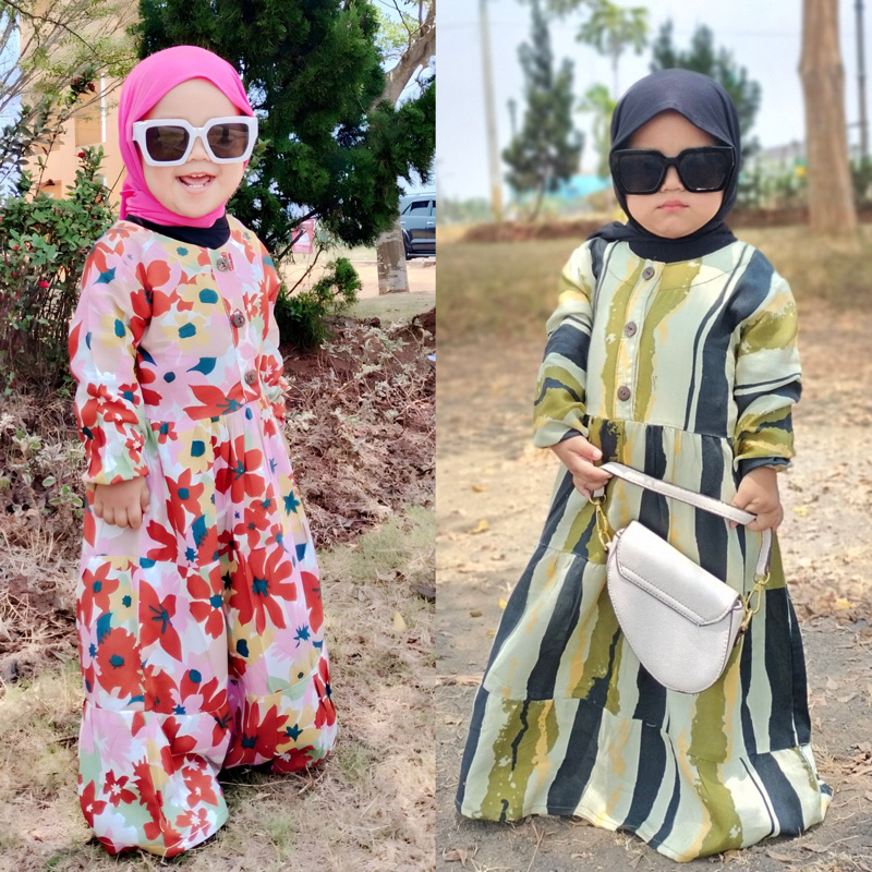 Gamis Anak / Gamis Rayon/ Gamis Syafia
