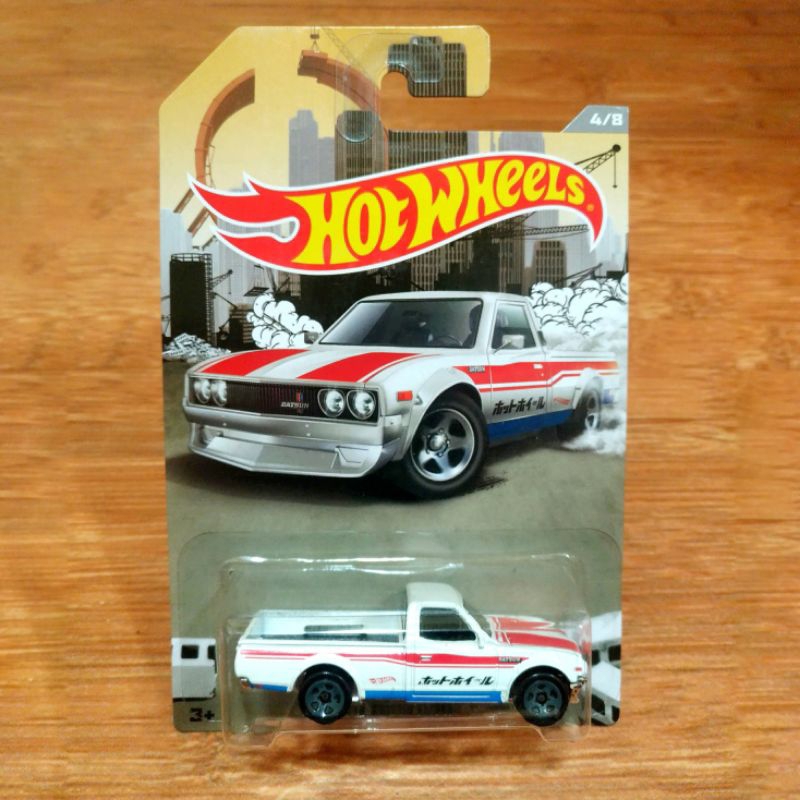 Diecast Hot Wheels Datsun 620 White Pick Up Truck Wallmart Exclusive Walmart