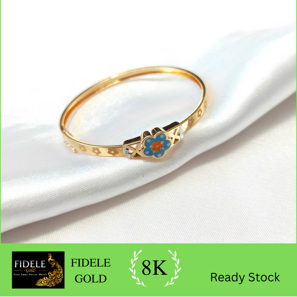 Gelang anak emas asli gelang anak toko emas 375 gelang ringan