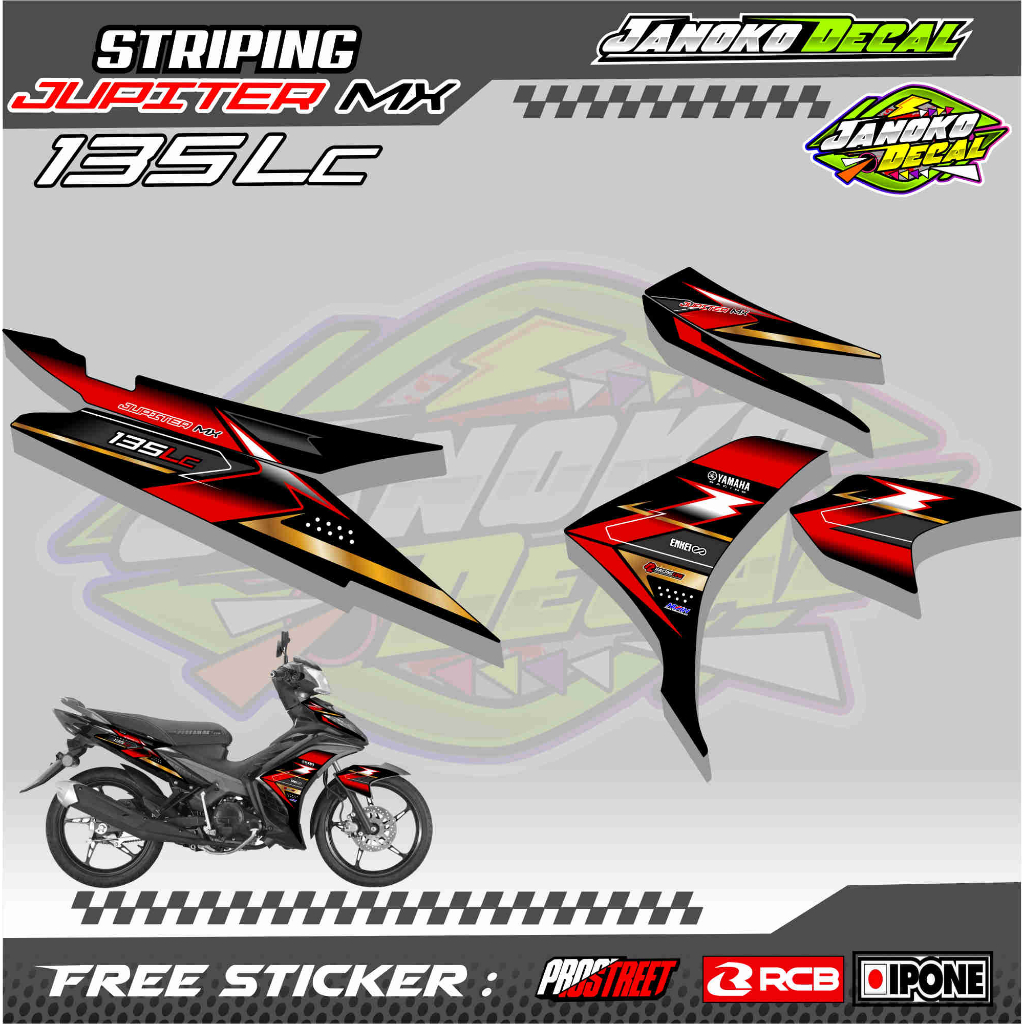 STRIPING VARIASI JUPITER MX 135 LC / STICKER LIST VARIASI JUPITER MX 135