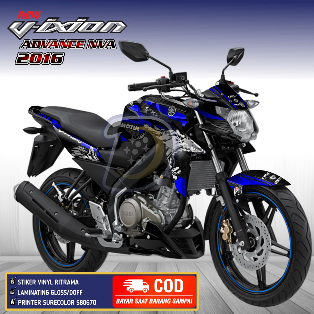 Decal Vixion Advance 2016 Striping Yamaha Vixion NVA Stiker Motor Vixion Advance Serigala