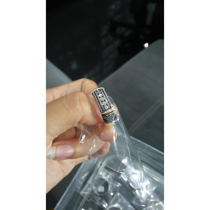 Cincin ring perak silver bali 925 bun jawan bakar etnik emas 18k pria wanita custom