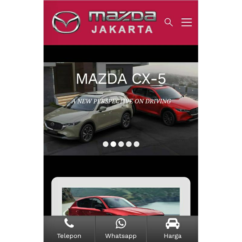 Source code template website Dealer mobil Mazda