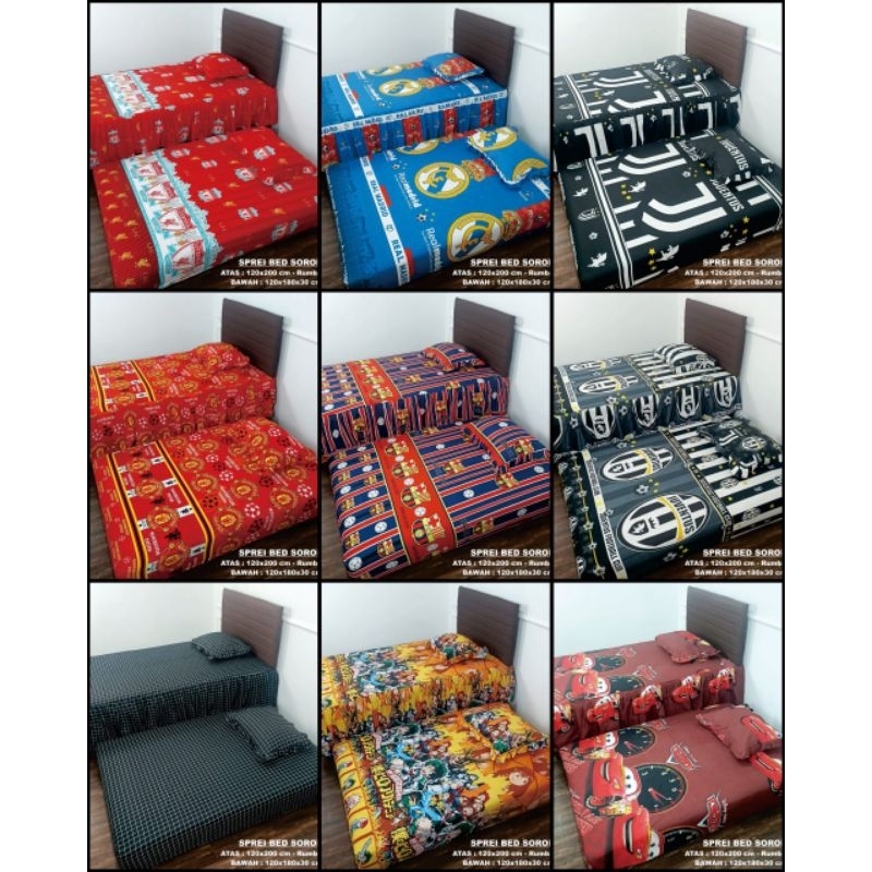 sprei sorong berkualitas sprei sorong karakter sprei anak sprei motif