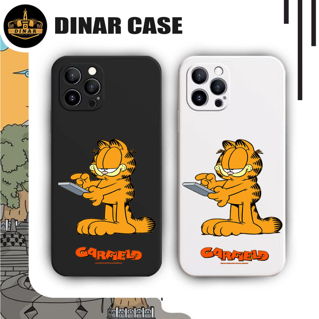 Softcase Infinix Smart 6 7 hot 9play 10play 10T 11 11s 12 play Note 12 X657.   Motif Gambar garfield